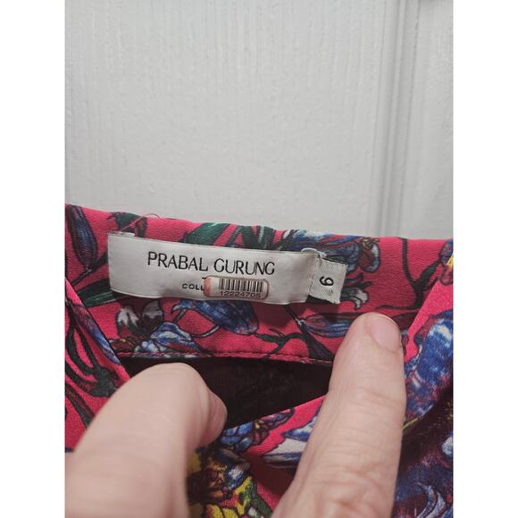 Prabal Gurung Collective Floral Print MIDI Size 6 US $346 MSRP Dress - Picture 2 of 7